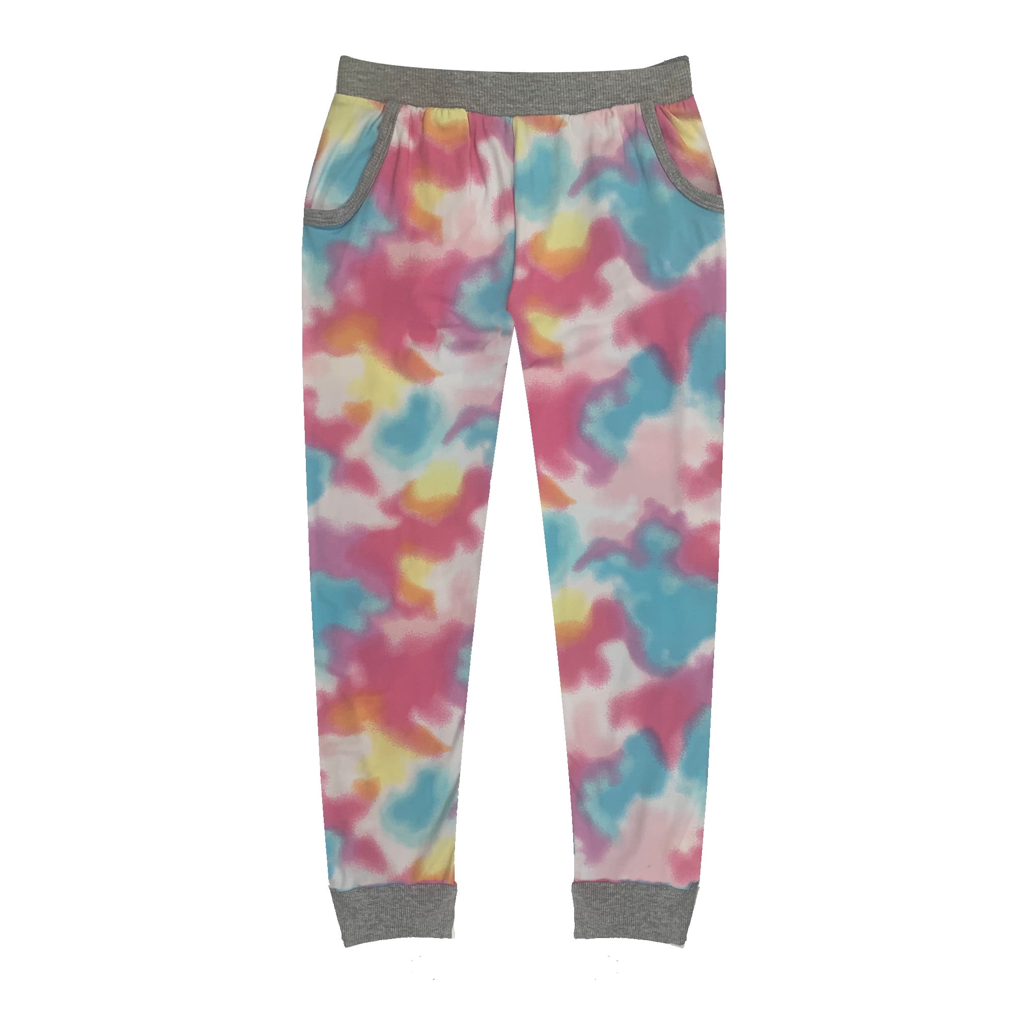 Popular Girl's Solid and Print Lightweight Jogger Pants with Pockets