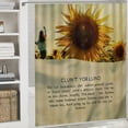 thumbnail image 6 of Orinice Sunflower Bathroom Decor Set Colorful Luxurious Graphic Print Polyester Fabric Fashion Shower Curtain with Hooks 36x72, 6 of 7