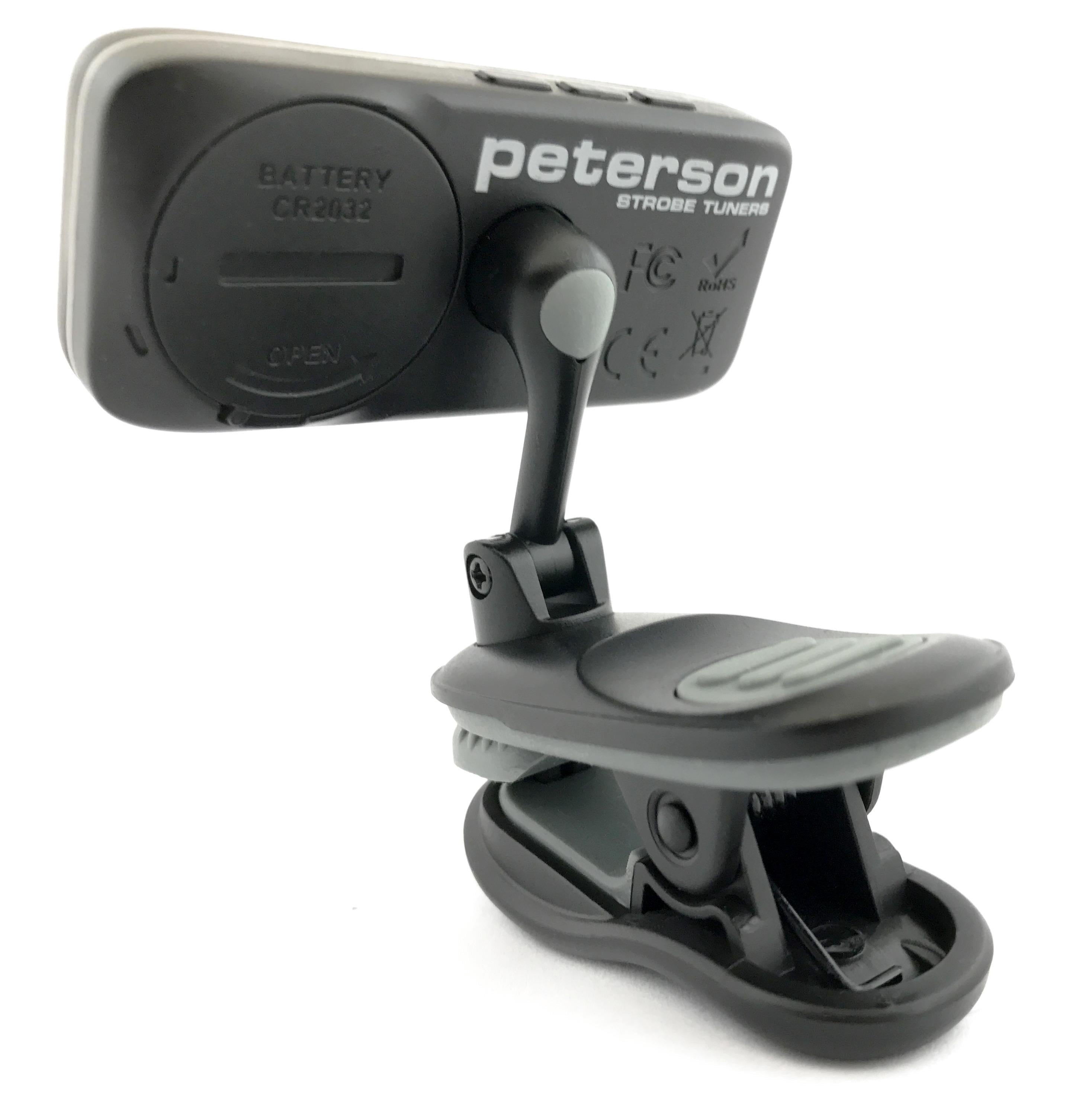 Peterson StroboClip HD Clip-On Tuner  Guitar, Bass, Violin, Ukulele, Harp, Brass, Woodwind, Orchestral
