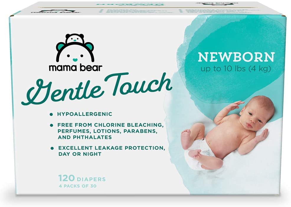 Brand Size 7 4 packs of 20 Mama Bear Gentle Touch Diapers Hypoallergenic 80 Count 