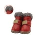thumbnail image 2 of Methold 4pcs zapatos para mascotas botas de nieve impermeables cuero de la PU calzado de invierno para mascotas Ropa para mascotas rojo Tipo 3 Methold PT000057-13B, 2 of 6