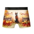 thumbnail image 2 of Happy Thanksgiving Doberman Pinscher Give Thanks Fall Beanie Scarf Welcome All Over Print Boxer Briefs Underwear for Men Dad Doberman Dog Lover Gifts - 00020, 2 of 6