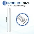 thumbnail image 2 of 8 Pcs 4x50 mm 304 Stainless Steel Dowel Pins, Round Head Flat Chamfered End Metal Dowel Pin Shelf Support Pegs Rod Fasten Elements, 2 of 6