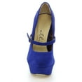 thumbnail image 4 of Ellie Shoes E-633-PAYTON-V 6 Fetish Pump In Velvet 11 / Blue, 4 of 6