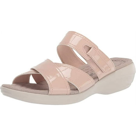 Clarks 26153047: Women's Alexis Art Blush Synthetic Patent Sandal (9.5 B(M) US Women)
