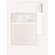 Compuchecks 50 High security Blank Check Top - Brown Mazed - Computer Voucher Checks Compatible with QuickBooks And Any laser Or Inkjet Printer