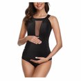 thumbnail image 4 of Xijirk Womens Maternity Bathing Beach Suits Solid Halter Bikini Maternity Pregnancy Swimwear,Size L, 4 of 7