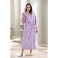thumbnail image 3 of Richie House Women's Fleece Robe with Hood RHWN2233, 3 of 6