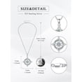 thumbnail image 5 of CACA LADY Witches Knot Necklace 925 Sterling Silver Vintage Celtic Witch Knot Abalone Shell Pendant Necklace Witchy Irish Jewelry Nudo de Bruja Birthday Gifts for Women Men, 5 of 6