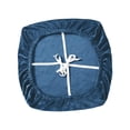 thumbnail image 3 of Funda protectora elástica para silla de comedor, funda para asiento de silla de ordenador de oficina Azul, 3 of 9
