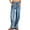 Blue, variant on Womens Mid Rise Wide Leg Jeans Boyfriend Casual Denim Pants with Pockets