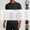 thumbnail image 3 of Kalauyu Men's Athletic Running T-Shirts Quick Dry Workout Shirts Short-Sleeve Sports Gym Tee Tops Performance Activewear, 3 of 9