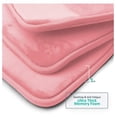 thumbnail image 6 of KriKac Bath Mat Set – Memory Foam Bath Mat - Soft Bathroom Rug - Non Slip and Super Absorbent - Fast Drying Machine Washable Bath Mat Set of 2 17 x 24, Coral, 6 of 8
