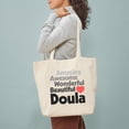 thumbnail image 3 of CafePress - Amazing Awesome Wonderful Beautiful Doula Tote Bag - Unisex Canvas Tote Bag, Beige, 1-Piece, 3 of 7