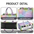 thumbnail image 4 of Large Capacity Tote Bag,Dreamy Pastel Sky Handbag Fashion Luxury Tote Bag,15.7"x13"x 5.1" Inches,Laptop Compatible, 4 of 6
