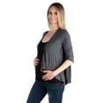 thumbnail image 3 of Maternity Elbow Sleeve Cascading Cardigan, 3 of 9