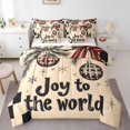 thumbnail image 1 of Merry Christmas Twin Comforter Set 7 Pieces,Xmas Snowflake Comforter for Twin Size Bed Reversible,Christmas Light Bed in a Bag with Comforter,Sheets,Pillowcases & Shams, 1 of 5