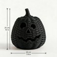 thumbnail image 2 of Halloween Pumpkin Desktop Black Candle Holder Elegant Tabletop Ornament Cozy Fall Home Decor for Shelf Mantel Coffee Table Holiday Gift (7.8"x10" Pumpkin), 2 of 3