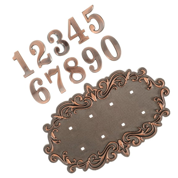 Worgeous 1 Set Vintage Address Sign Mailbox Number House Number Plaque for Front Door