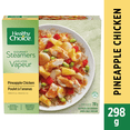 thumbnail image 1 of Healthy Choice Délices Vapeur Poulet à l’ananas Dîner Surgelé, Poulet avec ananas, carottes, poivrons rouges, haricots verts, oignons et pois dans une sauce à l’ananas Repas surgelé, 298g, 1 of 6