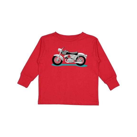 Inktastic Motorcycle Boys or Girls Long Sleeve Toddler T-Shirt