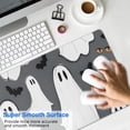 thumbnail image 4 of Long Mouse Pads for Desk,Gray Halloween Ghosts Bats and Boo Desk Mats on Top Of Desks, Desk Mouse Pad Extra Large with 3mm Non-Slip Base and Stitched Edge for Gaming,Office,Work,Home 31.5"x11.8", 4 of 6