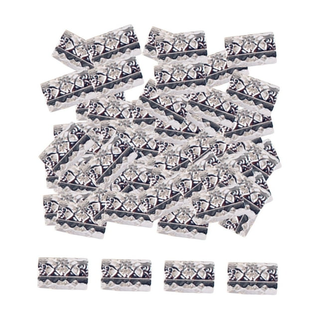 HILABEE 100 Pcs Dreadlocks Beads Rings Hair Accessories Hair Braid Rings Clips for Women 10mmx15mm
