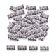 thumbnail image 1 of 100 piezas de anillos de cuentas para rastas, accesorios para el cabello, anillos para trenzas, clips para el cabello para mujeres Plata 10mmx15mm, 1 of 9