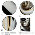 thumbnail image 3 of Designart Gold Black And White Stained Glass III Canvas Wall Art, 3 of 5