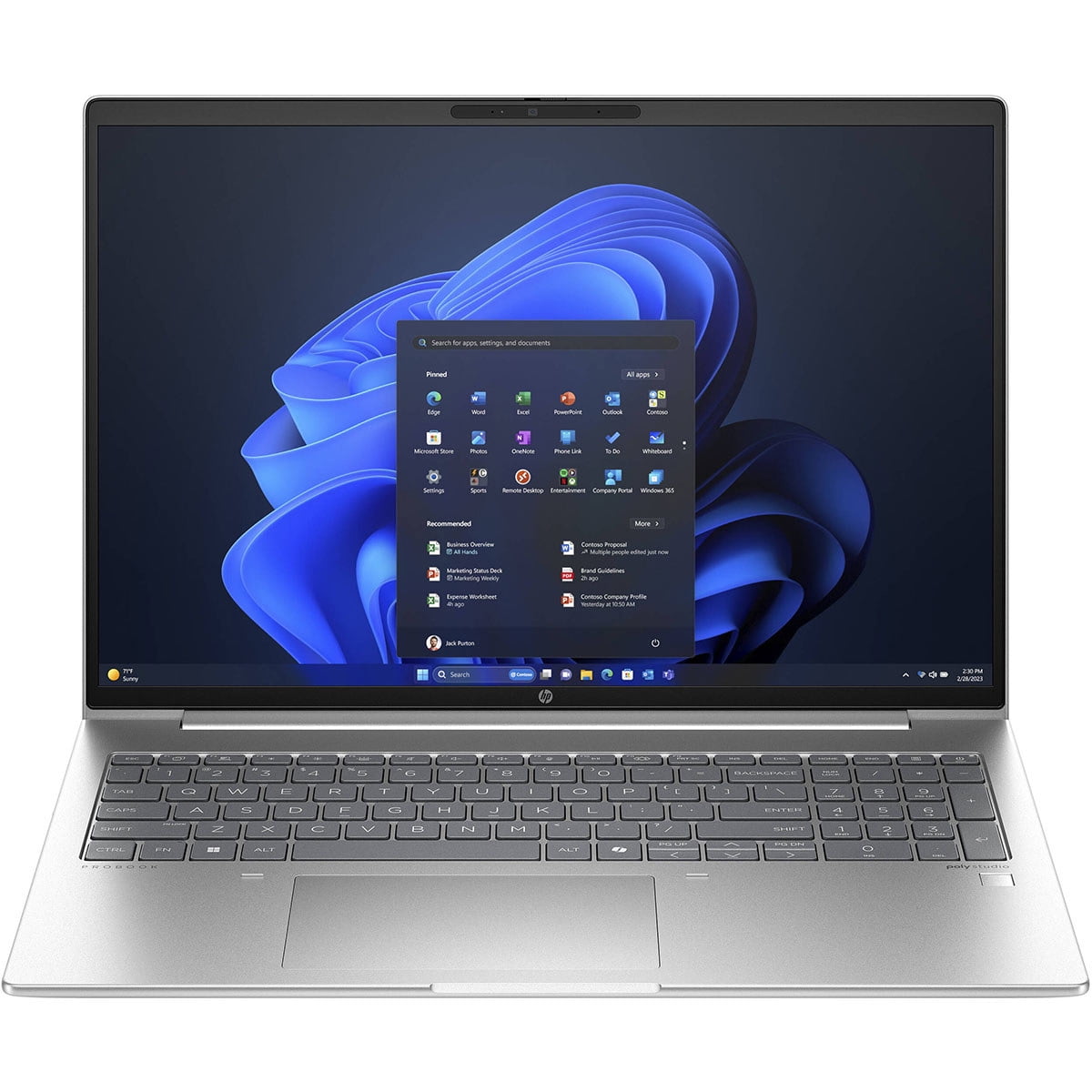 HP ProBook 460 G11 16" WUXGA Laptop, Intel Core Ultra 7 155U 1.7GHz, 32GB RAM, 512GB SSD, Windows 11 Pro, Pike Silver