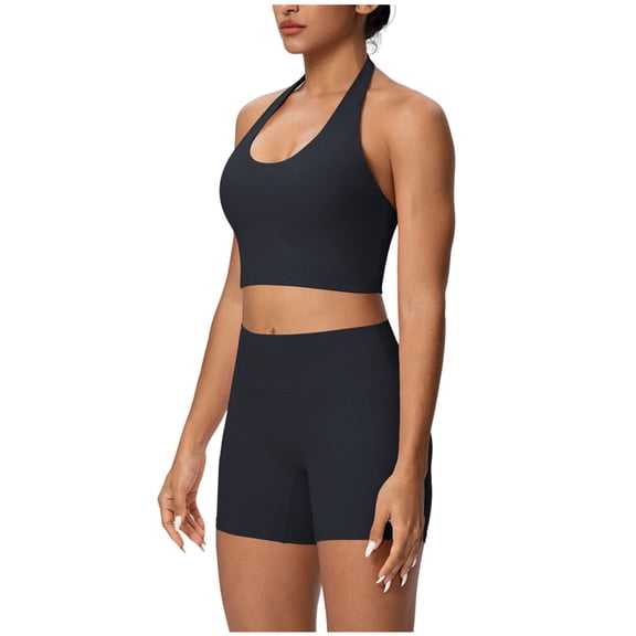 Two Piece Workout Sets For Women Tank Top Matching High Waist Booty Lifting Shorts Gym Yoga Active Wear Outfits