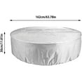 thumbnail image 2 of Swimming Pool Cover Cloth for Above Ground Pool, Round Pool Protector Covers Oxford Cloth Folding Bathtub Pool Cover Waterproof Dustproof Rainproof, 2 of 8