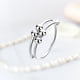 thumbnail image 3 of Anillo giratorio de cuentas, anillo antiansiedad, ajustable, giratorio, joyería simple Plata, 3 of 6