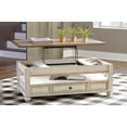 thumbnail image 6 of Signature Design by Ashley Realyn Lift Top Coffee Table – Cottage Two-Tone, Chipped White & Distressed Wood, Storage Drawer, Spring-Lift Top, 6 of 7