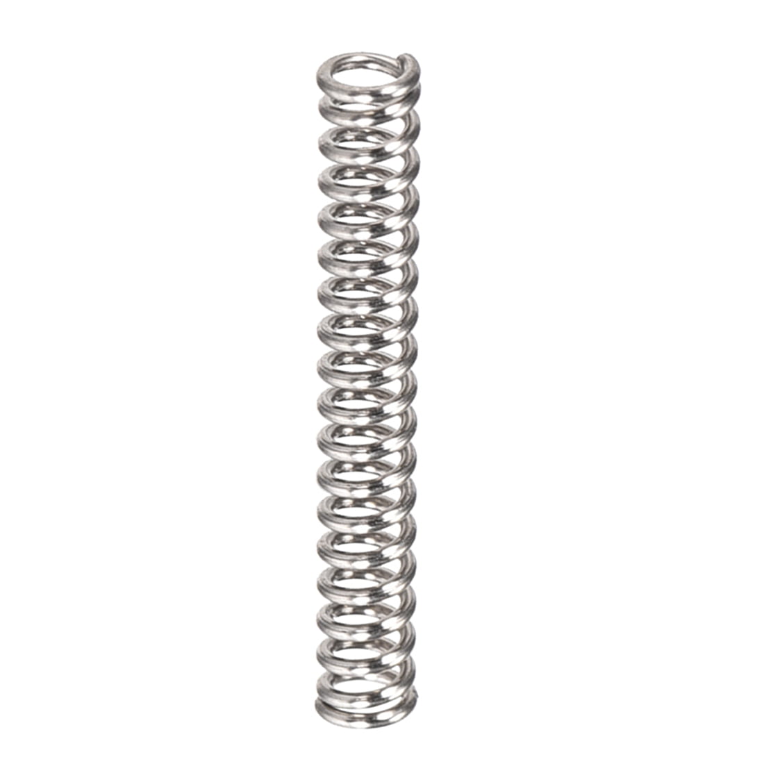 uxcell Compression Spring,304 Stainless Steel,3mm OD,0.5mm Wire Size,12mm Compressed Length,20mm Free Length,4N Load Capacity,Silver Tone,30pcs