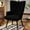 Black, variant on Pirecart Teddy Fabric Accent Chair, Comfy Upholstered Armchair Mid Century Modern, Wingback Chair with Metal Legs, High Backrest Living Room Chair for Vanity, Bedroom, Black