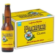 Pacifico Clara Mexican Lager Import Beer, 24 Pack, 12 fl oz Glass Bottles, 4.4% ABV