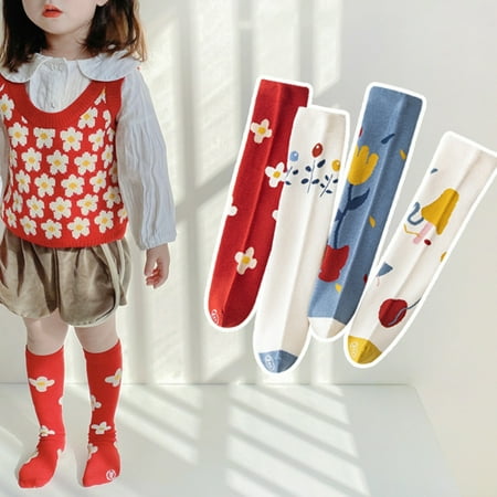 

GXSR Baby Girl Knee-High Socks Toddlers Bow Stockings Newborn Infant Non-Slip Sock