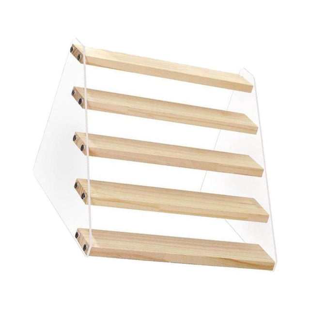 facefd Acrylic Riser Stand Shelf for Figure Toys Display Rack 5 layer 7.9inch width