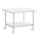 thumbnail image 1 of Soporte para impresora VASAGLE, estante de 2 niveles con ruedas de bloqueo, color blanco, 1 of 7