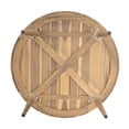 thumbnail image 4 of Christopher Knight Home Round Outdoor Coffee Table, Acacia Wood Patio Table with Tapered Legs, Natural Finish, 4 of 11