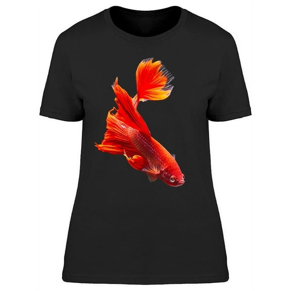 Fiery Colored Siam Betta Fish T-Shirt Women -Image by Shutterstock, Female XX-Large