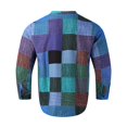 thumbnail image 3 of Camisas Para Hombre Manga Corta Camisa casual con botones de moda de primavera y otoño para hombre (Blue, M), 3 of 5