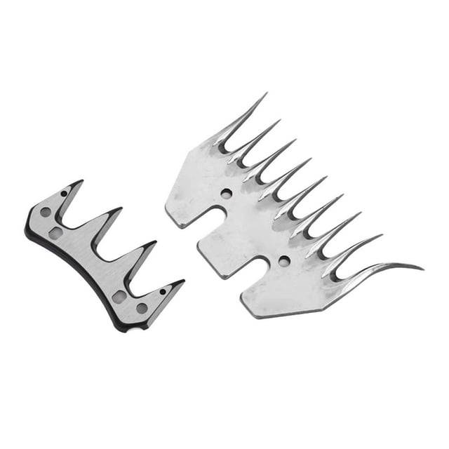 DYNWAVECA Stainless Steel Sheep , Electric Part Universal Animal Hair Shearing Blade Electric Wool Comb Cutter Blade , 9 Curved 9 Teeth Curved