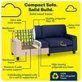 thumbnail image 4 of Pemberly Row 78" Track Arm Sofa with Removable Covers Navy Blue, 4 of 17