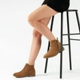 thumbnail image 4 of HARVEST LAND Women Chelsea Boots Zip up Short Ankle Flat Booties for Female Fall Winter, 4 of 8