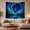 Aurora Vortex, variant on Aurora Borealis Over Snowy Mountains with Forest Reflection, Mystical Celestial for Nature Lovers, Mystical Landscape Wall Art Christmas Gift Tapestry Wall Hanging for Bedroom and Living Room