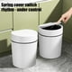 thumbnail image 5 of Ganfancp Cubo de Basura de Plástico con Tapa a Presión, Blanco,Beige,Gris,Cubo de Basura de Plástico,Papelera para Casa,Cocina,Baño,Garaje Liquidación 1* Papelera, 5 of 7