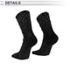 thumbnail image 4 of Calcetines de ciclismo Unique Bargains, antideslizantes, absorbentes de sudor, anti-fricción, para exteriores, negros, tamaño L, 1 par con puntos reflectantes., 4 of 6