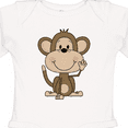 thumbnail image 4 of Inktastic Monkey Boys or Girls Long Sleeve Baby Bodysuit, 4 of 5